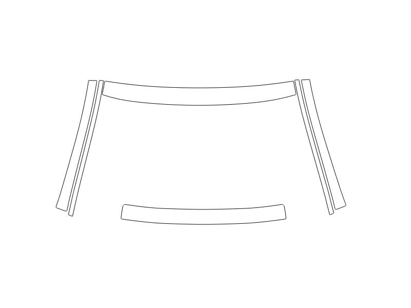 Formatki PPF do karoserii Volkswagen Teramont Pro (2025) R-Line (China) – zestaw