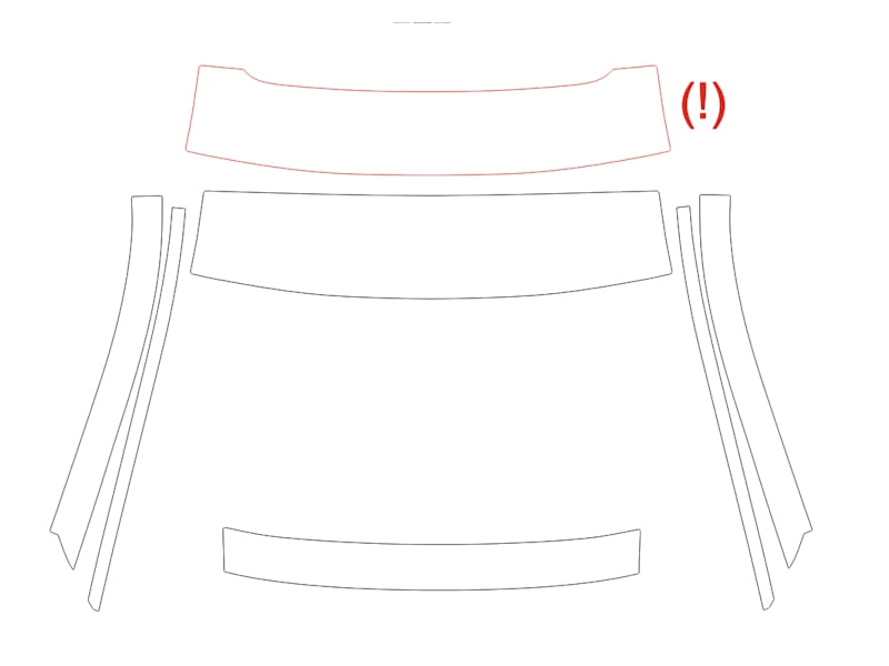 Formatki PPF do karoserii Volkswagen Tiguan (2012) – zestaw