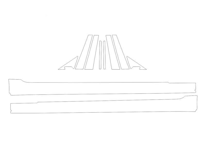 Formatki PPF do karoserii Volkswagen Tiguan (2012) – zestaw