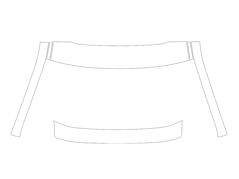 Formatki PPF do karoserii Volkswagen Tiguan (2022) S American version – zestaw