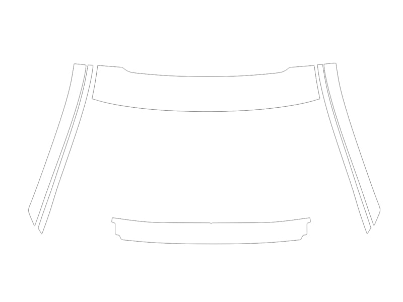 Formatki PPF do karoserii Volkswagen Tiguan (2024) R-Line – zestaw