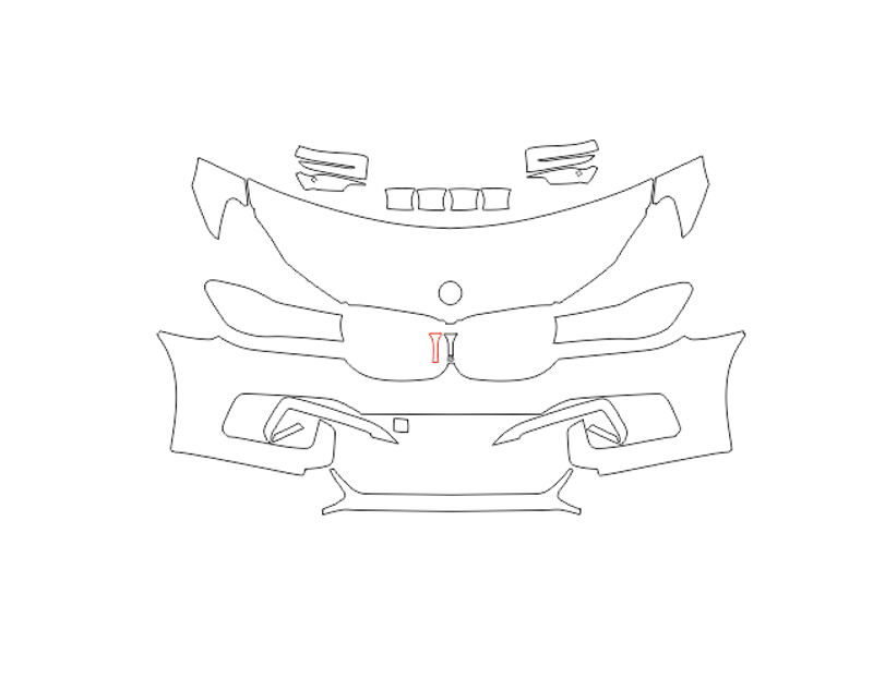Formatki PPF do karoserii Volkswagen Tiguan (2025) – zestaw