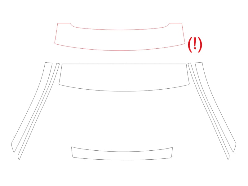 Formatki PPF do karoserii Volkswagen Touareg (2012) R-Line – zestaw