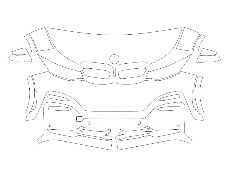 Formatki PPF do karoserii Volvo S90 (2021) R-Design – zestaw