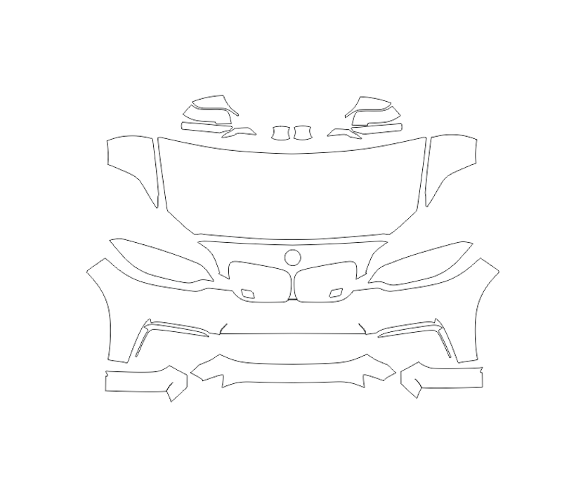 Formatki PPF do karoserii Volvo XC60 (2022) Momentum – zestaw