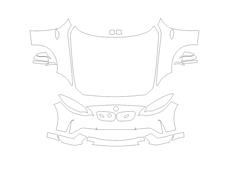 Formatki PPF do karoserii Volvo XC60 (2022) Recharge Inscription – zestaw