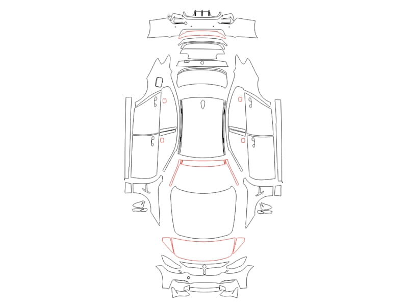 Formatki PPF do karoserii Volvo XC90 inscription (2020) – zestaw