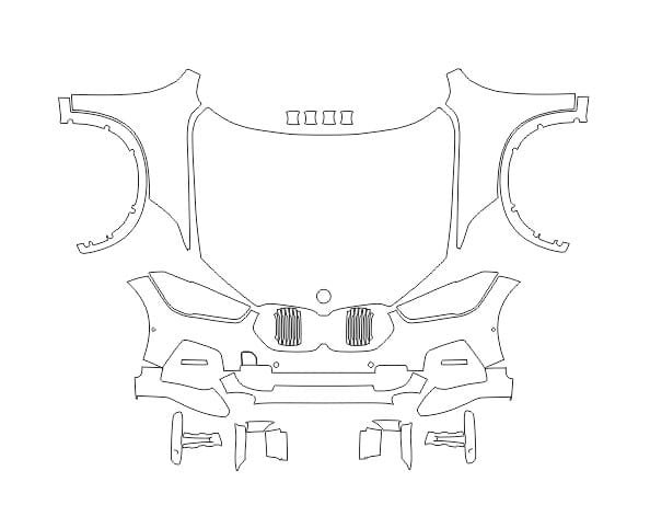 Formatki PPF do karoserii Xpeng G6 (2023) – zestaw