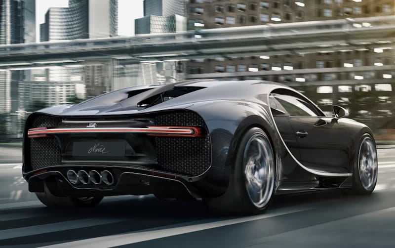 Formatki PPF do karoserii Bugatti Chiron (2017) Edition Noire – zestaw