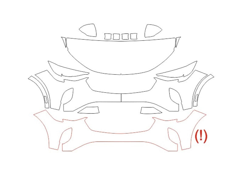 Formatki PPF do karoserii Buick Envision (2021) – zestaw