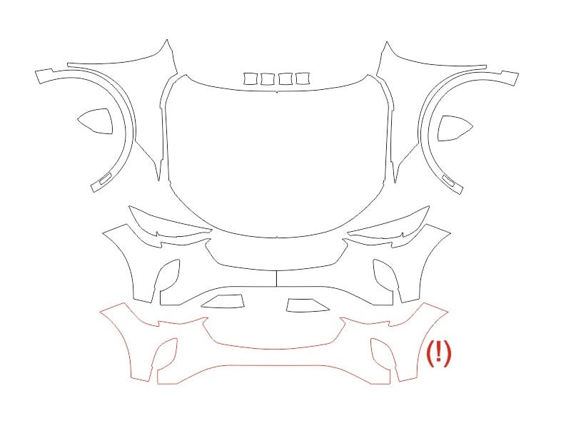 Formatki PPF do karoserii Buick Envision (2021) – zestaw
