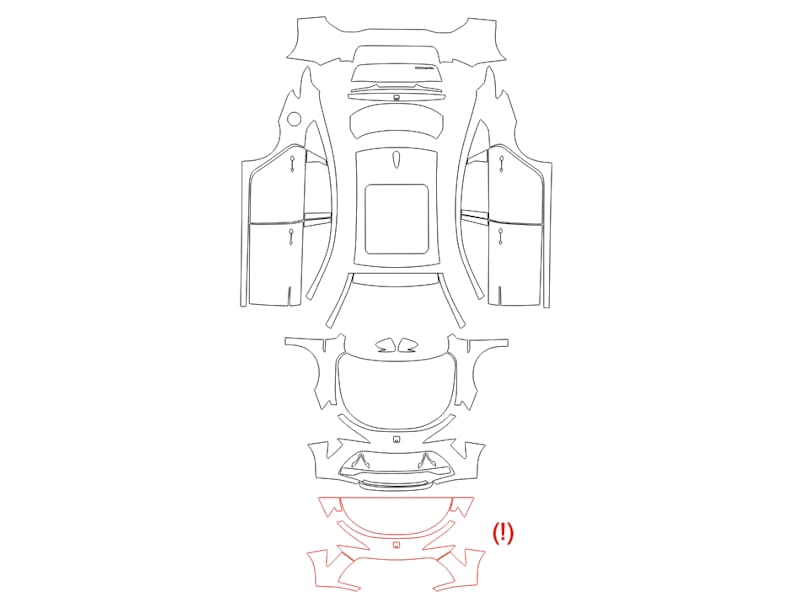 Formatki PPF do karoserii Buick LaCrosse (2023) Avenir – zestaw