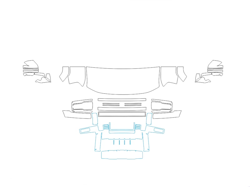 Formatki PPF do karoserii BYD Leopard 5 (2023) – zestaw