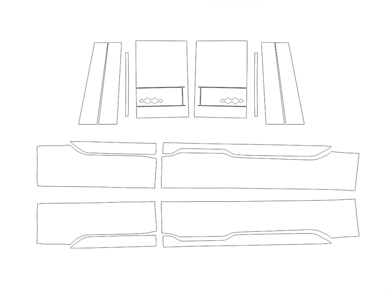 Formatki PPF do karoserii BYD Leopard 5 (2023) – zestaw