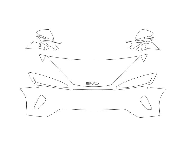 Formatki PPF do karoserii BYD Seal 7 (2026) DM-i – zestaw