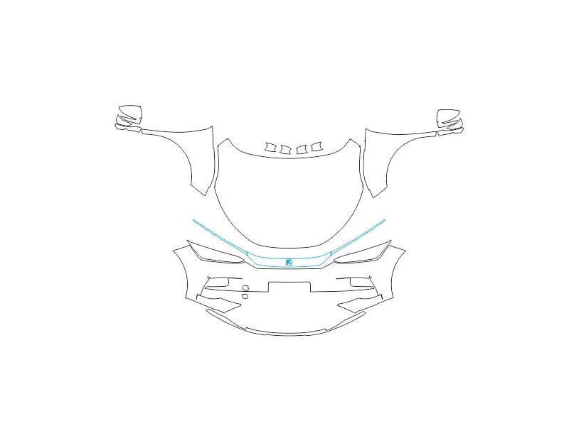 Formatki PPF do karoserii BYD Tang (2022) EV – zestaw