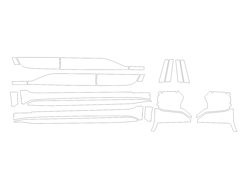 Formatki PPF do karoserii Cadillac CT 4 Sport V (2020) – zestaw