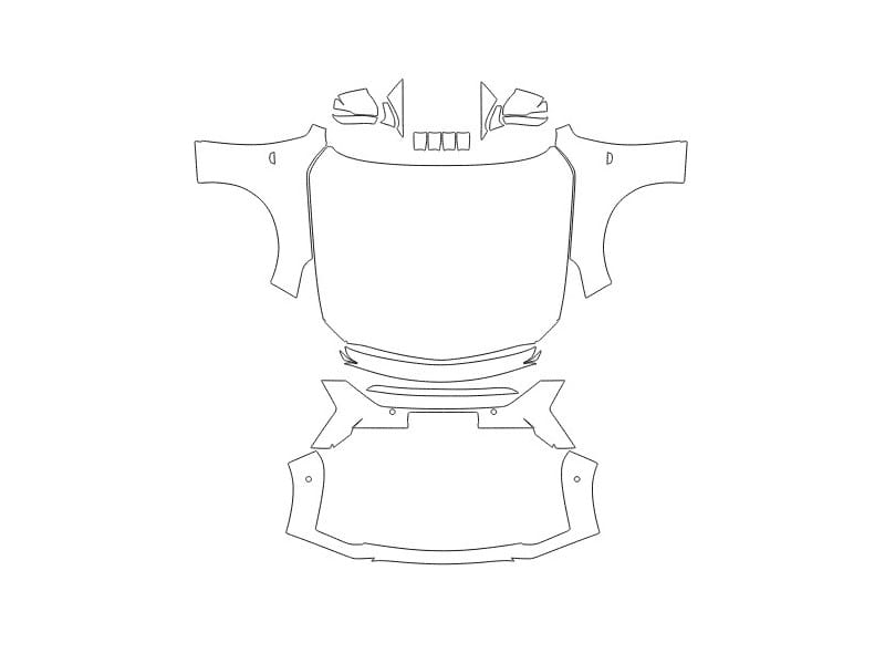 Formatki PPF do karoserii Cadillac CT5 (2024) Sport – zestaw