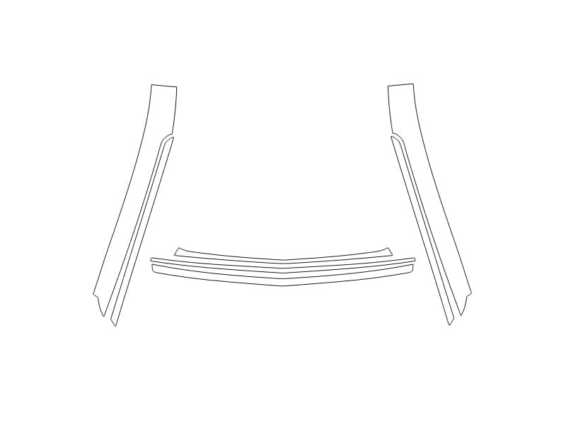 Formatki PPF do karoserii Cadillac Lyriq-V (2025) – zestaw