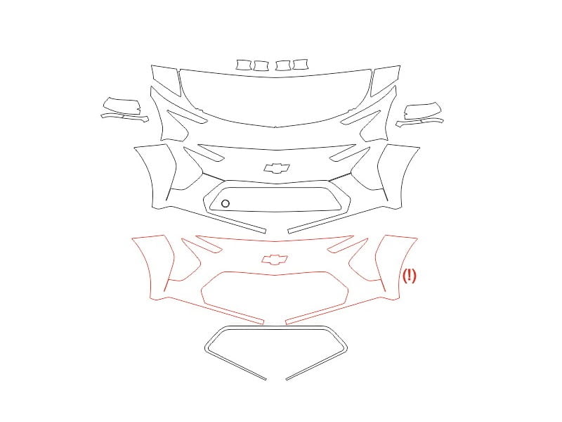 Formatki PPF do karoserii Chevrolet Bolt (2022) EV – zestaw