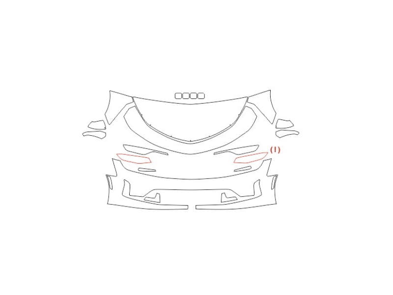 Formatki PPF do karoserii Chevrolet Camaro (2019) – zestaw