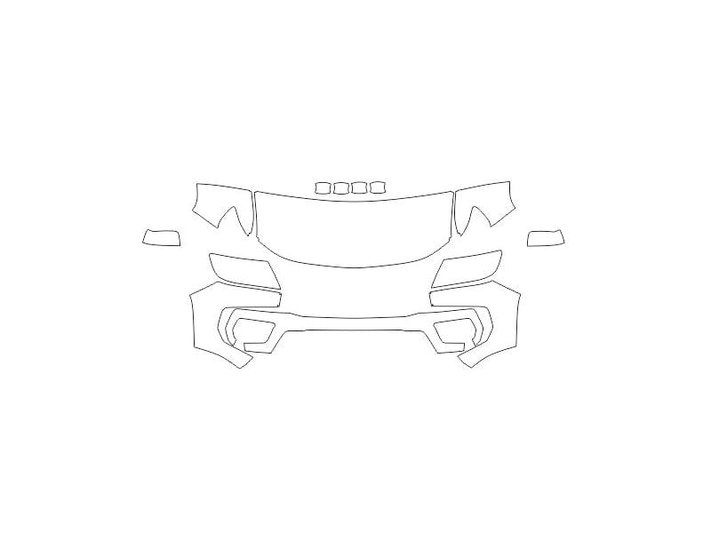 Formatki PPF do karoserii Chevrolet Colorado (2021) LT – zestaw
