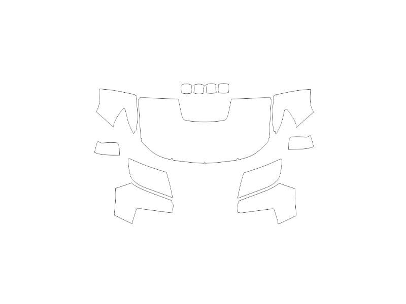 Formatki PPF do karoserii Chevrolet Colorado (2021) ZR2 – zestaw
