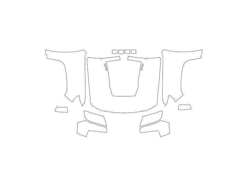 Formatki PPF do karoserii Chevrolet Colorado (2021) ZR2 – zestaw