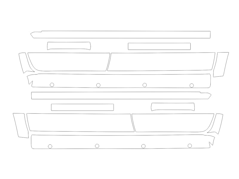Formatki PPF do karoserii Chevrolet Colorado ZR 2 (2023) – zestaw