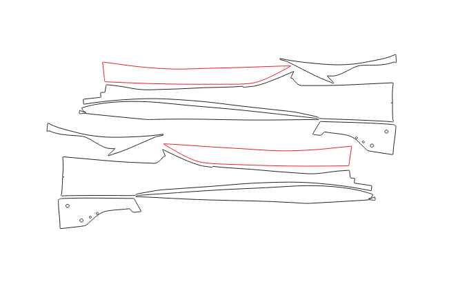 Formatki PPF do karoserii Chevrolet Corvette (2022) Z06/Z07 – zestaw