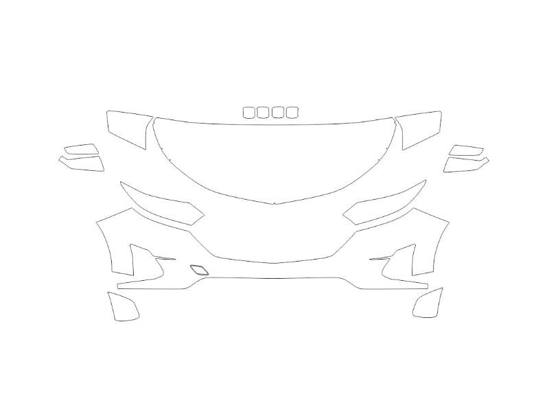 Formatki PPF do karoserii Chevrolet Equinox (2018) – zestaw