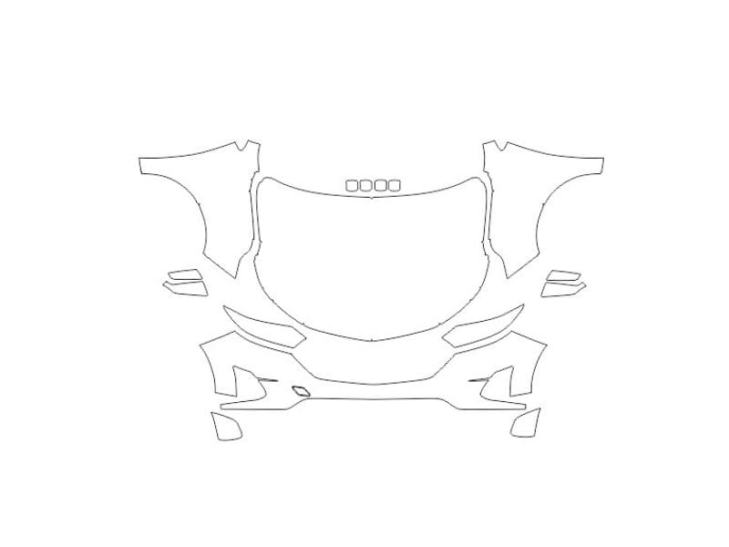 Formatki PPF do karoserii Chevrolet Equinox (2018) – zestaw