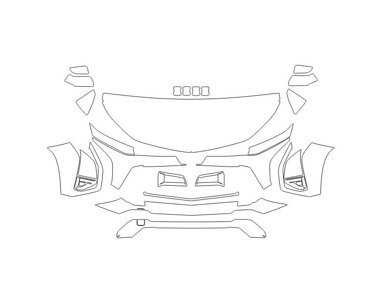Formatki PPF do karoserii Chevrolet Equinox (2025) Activ – zestaw