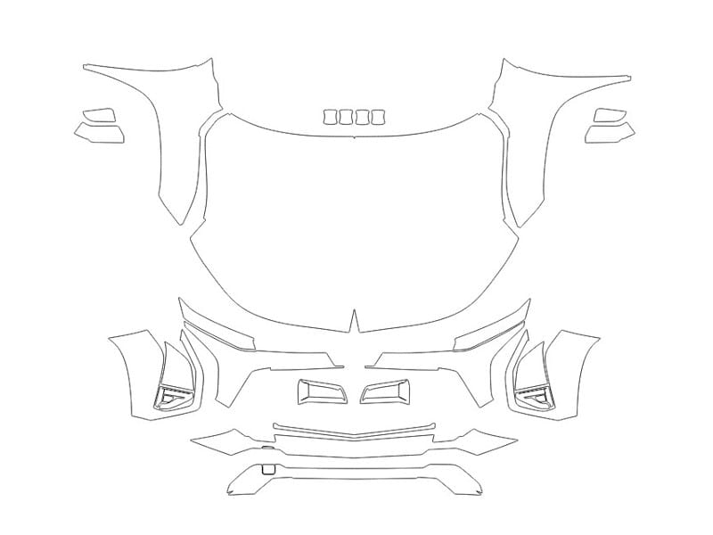 Formatki PPF do karoserii Chevrolet Equinox (2025) Activ – zestaw