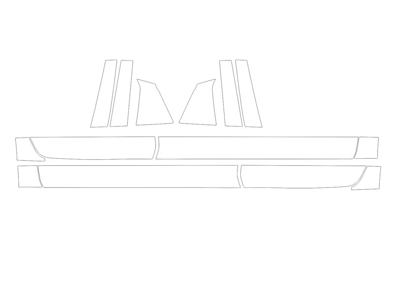 Formatki PPF do karoserii Chevrolet Malibu (2019) – zestaw