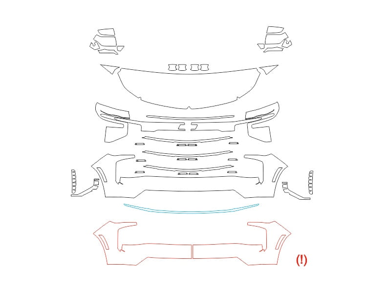 Formatki PPF do karoserii Chevrolet Suburban (2025) – zestaw