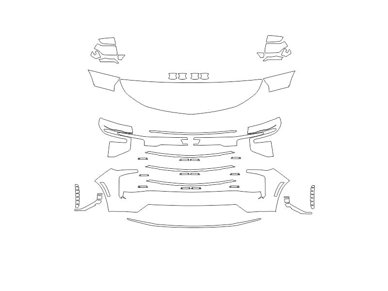 Formatki PPF do karoserii Chevrolet Tahoe (2025) Premier – zestaw
