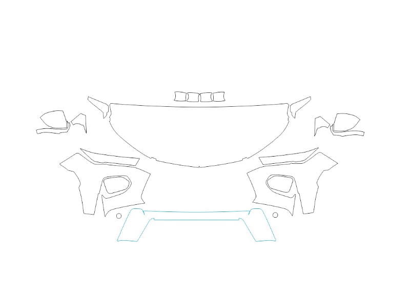 Formatki PPF do karoserii Chevrolet TrailBlazer (2021) – zestaw