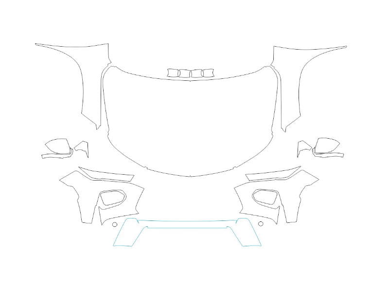 Formatki PPF do karoserii Chevrolet TrailBlazer (2021) – zestaw