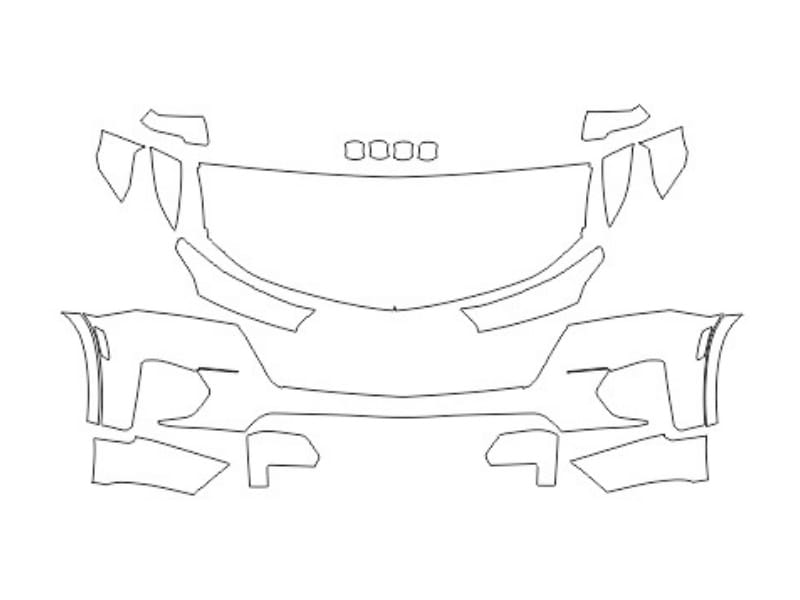 Formatki PPF do karoserii Chevrolet Traverse (2022) – zestaw