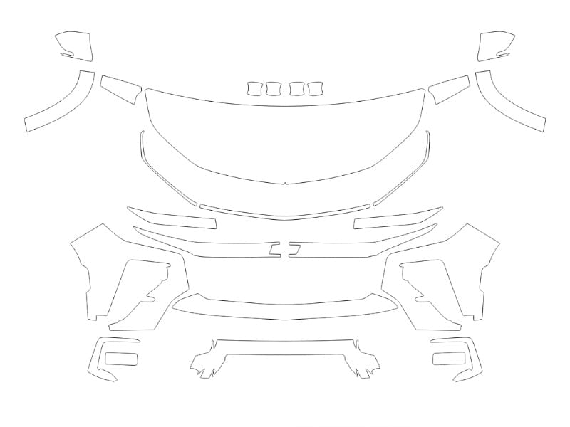 Formatki PPF do karoserii Chevrolet Traverse (2024) Z71 – zestaw