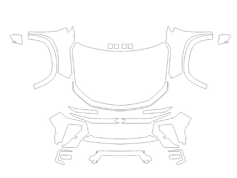 Formatki PPF do karoserii Chevrolet Traverse (2024) Z71 – zestaw
