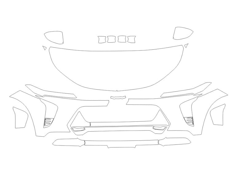 Formatki PPF do karoserii Chevrolet Trax (2023) Activ – zestaw
