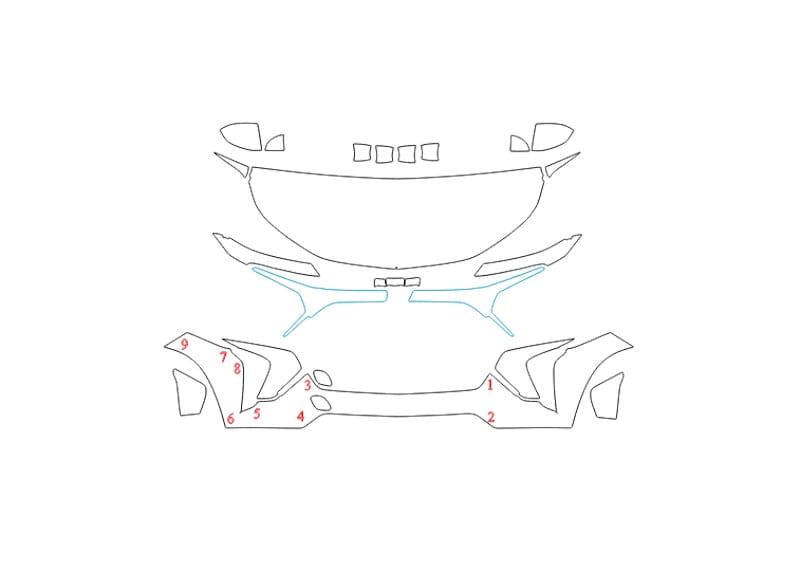 Formatki PPF do karoserii Chevrolet Trax (2023) LT – zestaw