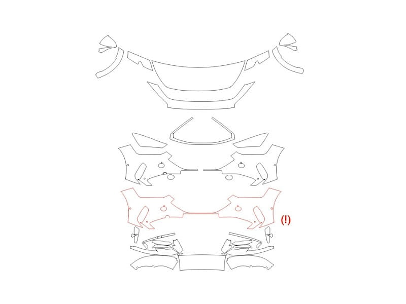 Formatki PPF do karoserii Cupra Formentor VZ5 (2021) – zestaw