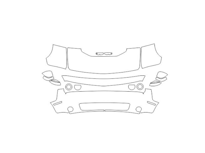 Formatki PPF do karoserii Dodge Challenger SXT (2019) – zestaw