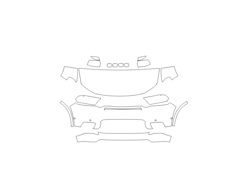 Formatki PPF do karoserii Dodge Durango GT (2021) – zestaw