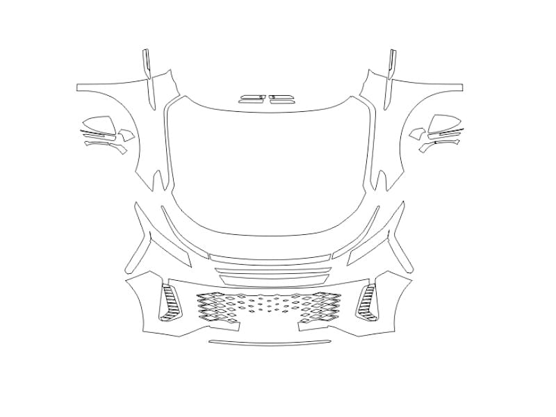 Formatki PPF do karoserii Exeed RX (2023) – zestaw