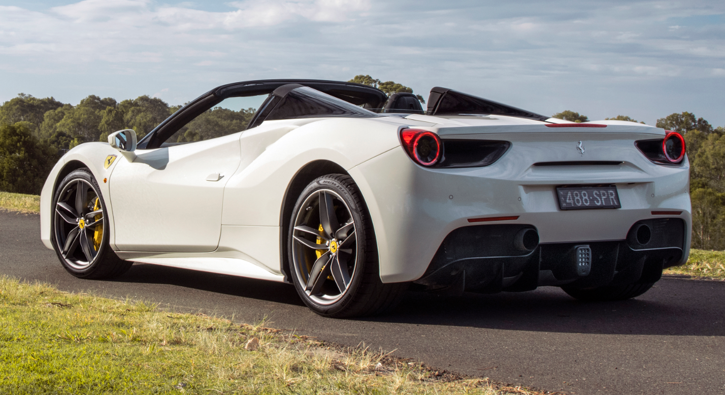 Formatki PPF do karoserii Ferrari 488 (2016) Spider Convertible – zestaw