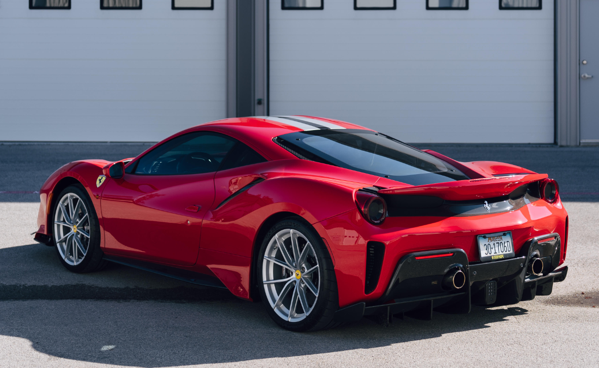 Formatki PPF do karoserii Ferrari 488 Pista (2020) – zestaw